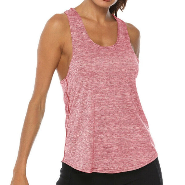 Women's Casual Sports Vest Base Layer Top Stretch Moisture Wicking Fitness Quick Dry Gym Yoga Shirt  Workout Jogging Sportwear
