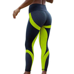 10 colors  Fitness Sport leggings Women Mesh Print High Waist Legins Femme Girls Workout Yoga Pants Push Up Elastic Slim Pants