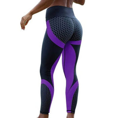 10 colors  Fitness Sport leggings Women Mesh Print High Waist Legins Femme Girls Workout Yoga Pants Push Up Elastic Slim Pants