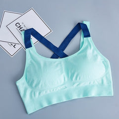 Solid Sports Yoga BH Bra 2019 Summer Wire Free Tank Top SEXY Women Fitness Push up Gym Running Shockproof Workout Fast Dry Vest