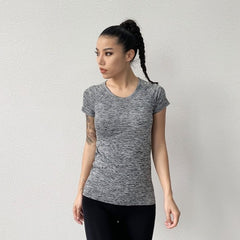 New Womens yoga shirt Quick Dry Sports Shirt Fitness Running T-shirt Women Gym Shirt  Jerseys Yoga top