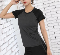 New Womens yoga shirt Quick Dry Sports Shirt Fitness Running T-shirt Women Gym Shirt  Jerseys Yoga top