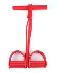 4 Tube Strong Fitness Resistance Bands Latex Pedal Exerciser Foot Pull Ropes yoga Sports Pilates fitness Slimming equipment