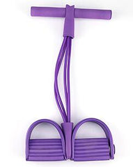 4 Tube Strong Fitness Resistance Bands Latex Pedal Exerciser Foot Pull Ropes yoga Sports Pilates fitness Slimming equipment