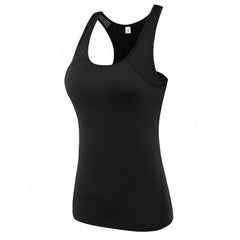 Female Sport Tops Sleeveless Yoga Shirt Exercise Workout Sports T-Shirts Women Running Singlets Sexy Gym Clothing Running Tights