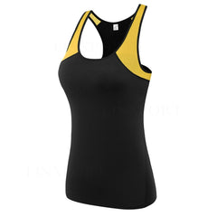 Female Sport Tops Sleeveless Yoga Shirt Exercise Workout Sports T-Shirts Women Running Singlets Sexy Gym Clothing Running Tights