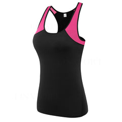 Female Sport Tops Sleeveless Yoga Shirt Exercise Workout Sports T-Shirts Women Running Singlets Sexy Gym Clothing Running Tights