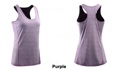 Female Sport Tops Sleeveless Yoga Shirt Exercise Workout Sports T-Shirts Women Running Singlets Sexy Gym Clothing Running Tights