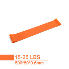 50cm Pilates Elastic Strength Rubber Loop Stretching Workout Home Fitness Power Training Resistance Bands Sports Equipment