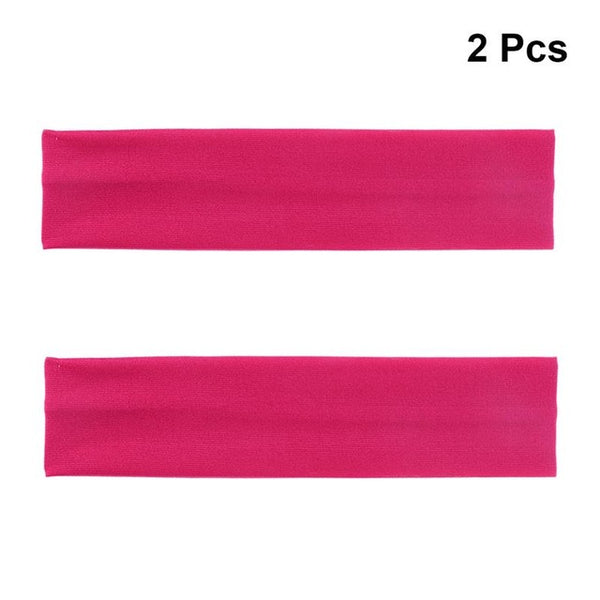 2Pcs Women Men Yoga Headband SportHairband Anti-slip Elastic Cloth Sweatband Football Yoga Running Band Yoga Accessories