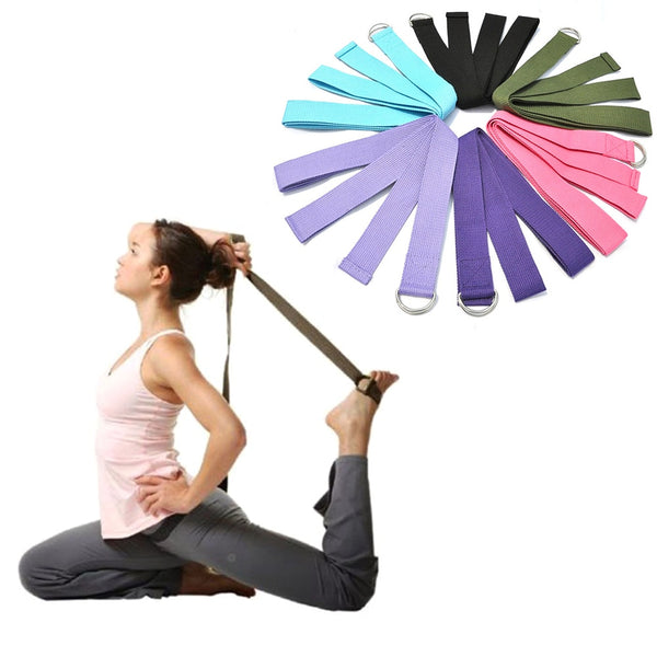 Pilates Yoga Belt Slackline Stretch Band Mat Yoga Strap Training Tools Flex Bar Pull Up Assist Yoga Accessories