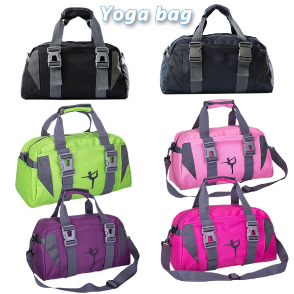 Yoga Fitness Bag Waterproof Nylon Training Shoulder Crossbody Sport Bag For Women Fitness Travel Duffel Clothes Gym Bags