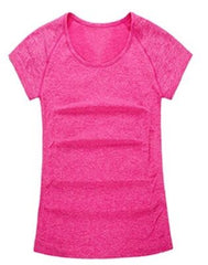 Quick Dry Stretch Slim Fit Yoga Tops Women Sport T Shirt Gym Jerseys Fitness Shirt Yoga Running T-shirts Female Sports Top Cloth
