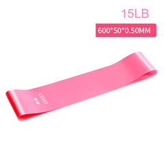 Mini Fitness Elastic Band Yoga Equipment Resistance Loops Bands Workout Training Rubber Pilates Sports Gym Arms Women