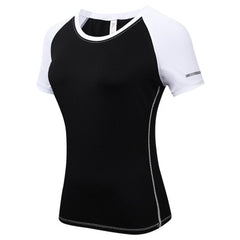 2019 New Women Yoga Tops Quick Dry Fitness Sports Short Sleeve T Shirt Gym Running Workout Tops Slim Yoga Shirt Fitness Clothing