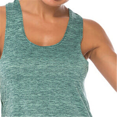 Women's Sleeveless O Neck Sports Vest Base Layer Top Stretch Moisture Wicking Breathable Fitness Gym Yoga Shirts