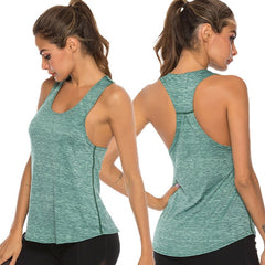 2019 Hot Summer Womens Sports Gym Racer Back Running Vest Fitness Jogging Yoga Tank Top 5 Colors Female Yoga Shirts Outfits S-XL