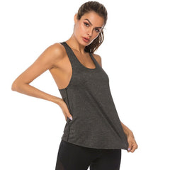 2019 Hot Summer Womens Sports Gym Racer Back Running Vest Fitness Jogging Yoga Tank Top 5 Colors Female Yoga Shirts Outfits S-XL