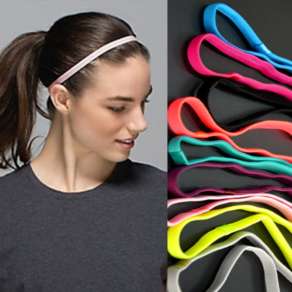 2Pcs/lot Sports Elastic Headband Anti-slip Yoga Hair Bands Sweatband Headband Running Yoga Gym Headwear Accessories Women Men