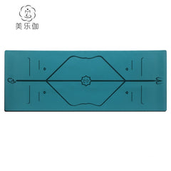 High-end 5MM yoga mat natural rubber beginner professional anti-slip fitness mat widened 68cmPU body line yoga mat