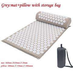 Acupressure Massager Mat Relaxation Relief Stress Tension Body Yoga Mat Spike Relieve Stress Pain Cushion Set