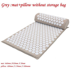 Acupressure Massager Mat Relaxation Relief Stress Tension Body Yoga Mat Spike Relieve Stress Pain Cushion Set