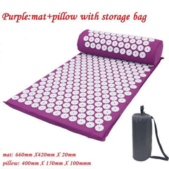 Acupressure Massager Mat Relaxation Relief Stress Tension Body Yoga Mat Spike Relieve Stress Pain Cushion Set