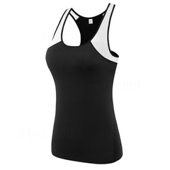 Female Sport Tops Sleeveless Yoga Shirt Exercise Workout Sports T-Shirts Women Running Singlets Sexy Gym Clothing Running Tights