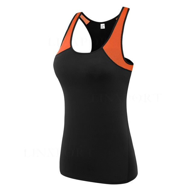 Female Sport Tops Sleeveless Yoga Shirt Exercise Workout Sports T-Shirts Women Running Singlets Sexy Gym Clothing Running Tights