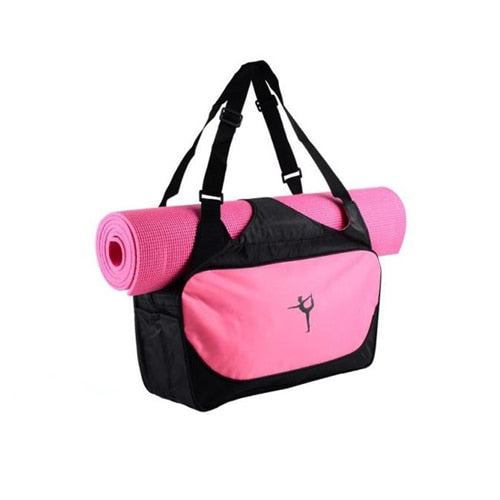 Multi-functional Waterproof Clothes Backpack Yoga Mat Bag Women's Pilates Fitness Shoulder Bag Gym Sports Case Bag (Without Mat)