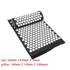 Acupressure Massager Mat Relaxation Relief Stress Tension Body Yoga Mat Spike Relieve Stress Pain Cushion Set