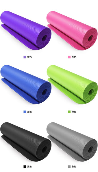 10mm Yoga Mat Exercise Pad Thick Non Slip Folding Gym Fitness Mat Pilates Outdoor Indoor Training Gym Exercise Fitness Carpet