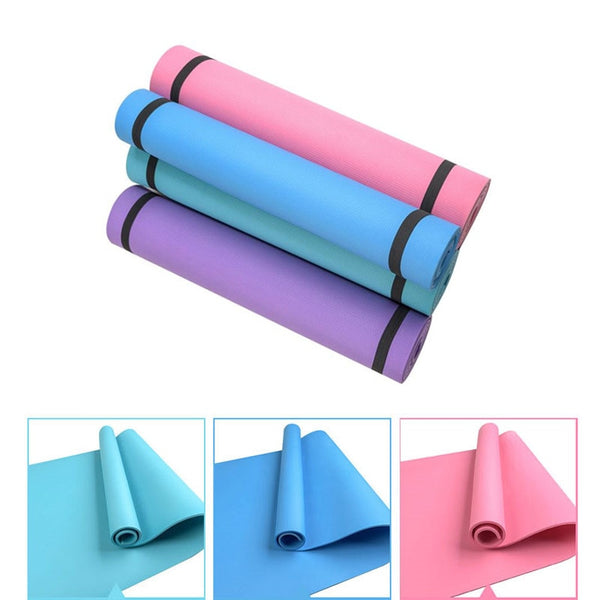 4MM PVC Yoga Mats Anti-slip Blanket PVC Gymnastic Sport Health Lose Weight Fitness Exercise Pad Women Sport Yoga Mat