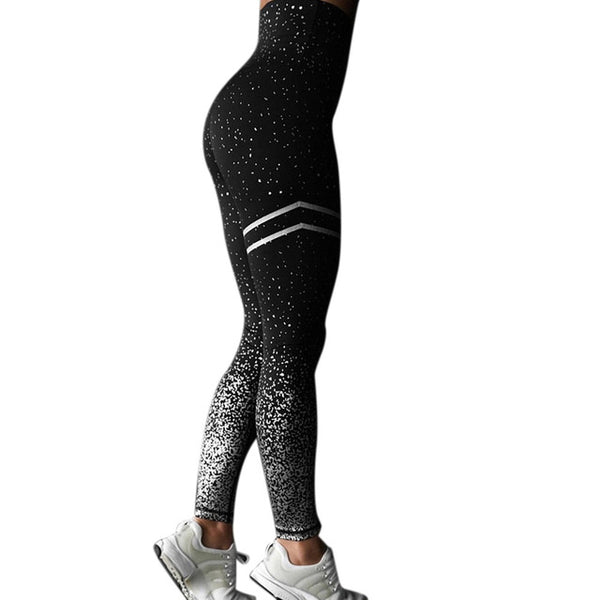 2019 Women Leggings High Waist Printed Slim Fit Elastic Shaper Long Pants for Sports ALS88