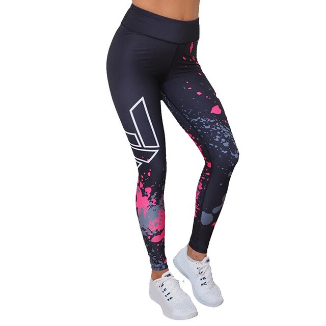 Yoga Pants Tights Sport Trousers Women Leggings For Fitness Sexy Gym Clothes Print Seamless Woman Elastic High Waist Leggins