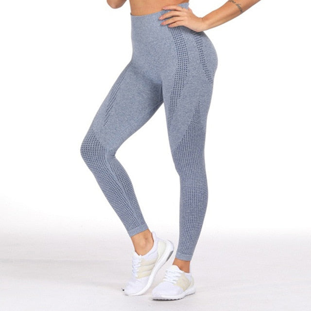 SALSPORS Yoga Pants Women High Waist Stretch Gym Leggings Seamless Shark Sports Leggings Running Sportswear Women Fitness Pants