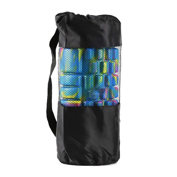 Yoga Mat Storage Mesh Bag Adjustable Strap Drawstring Bags Carrier Gym Tool For Foam Roller