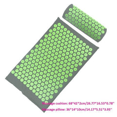 Yoga Massager Cushion Massage Acupuncture pad Yoga Mat Acupressure Relieve Back Body Pain Spike Mat with Pillow Yoga Equipment