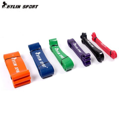 Free Shipping Nature Pure Latex resistance bands  6 size fitness power training strength loop pull up bands rubber expander