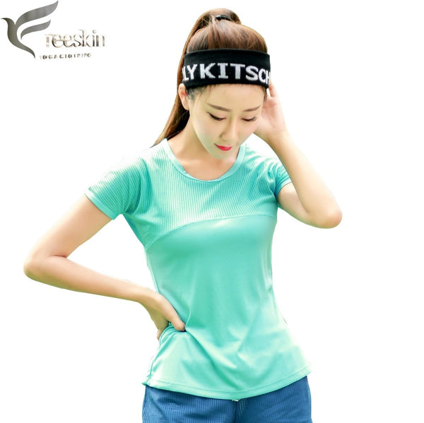 Zhangyunuo Sport Top Fitness Women Running T-shirt Mesh Sport Shirt Quick Dry Sports Jersey Women Fitness Short Sleeve Vest