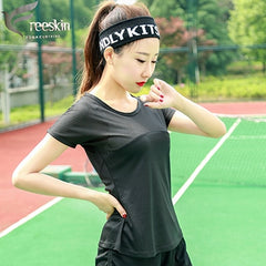Zhangyunuo Sport Top Fitness Women Running T-shirt Mesh Sport Shirt Quick Dry Sports Jersey Women Fitness Short Sleeve Vest
