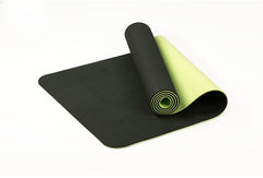 6MM TPE Non-slip Elastic Yoga Mat For Beginner Environmental Fitness Pilates Mat Lamination Multicolor Carpet Gym Exercise Mats