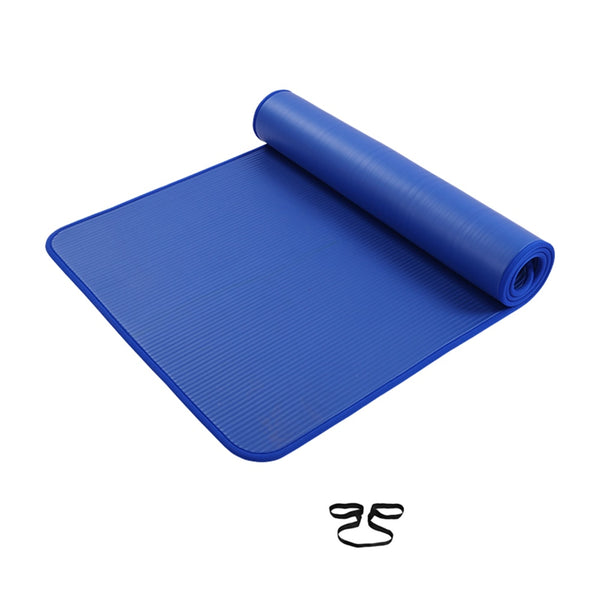 Extra Thick Non-Slip Yoga Mat Men Gym Exercise Pads Women Sports Fitness Overlocking Mats with Carrying Strap Fitness Tasteless