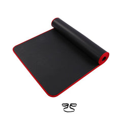 Extra Thick Non-Slip Yoga Mat Men Gym Exercise Pads Women Sports Fitness Overlocking Mats with Carrying Strap Fitness Tasteless