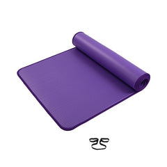 Extra Thick Non-Slip Yoga Mat Men Gym Exercise Pads Women Sports Fitness Overlocking Mats with Carrying Strap Fitness Tasteless