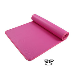 Extra Thick Non-Slip Yoga Mat Men Gym Exercise Pads Women Sports Fitness Overlocking Mats with Carrying Strap Fitness Tasteless