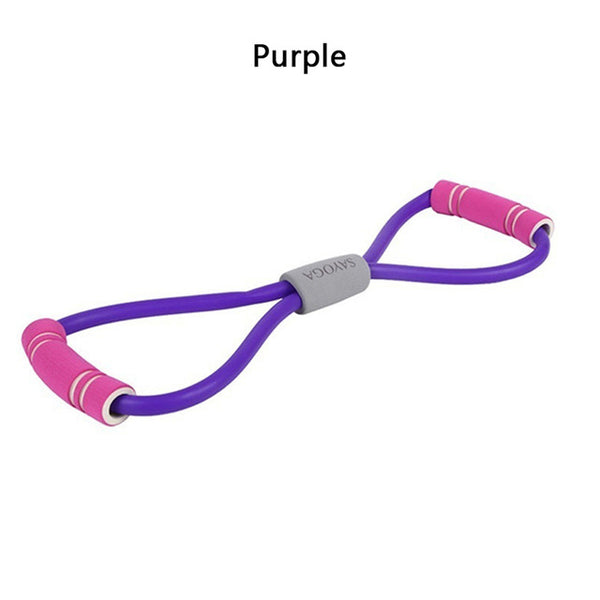 New Yoga Gym Fitness Resistance 8 Word Chest Expander Rubber Tubing Pull Rope Workout Muscle Elastic Bands for Sports Exercise