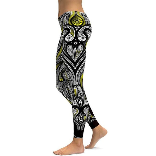 Print Yoga Pants Women's Unique Fitness Leggings Workout Sports Sexy Leggings Push Up Elastic Gym Wear Slim Pants