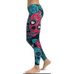 Print Yoga Pants Women's Unique Fitness Leggings Workout Sports Sexy Leggings Push Up Elastic Gym Wear Slim Pants