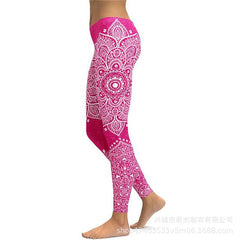 Print Yoga Pants Women's Unique Fitness Leggings Workout Sports Sexy Leggings Push Up Elastic Gym Wear Slim Pants